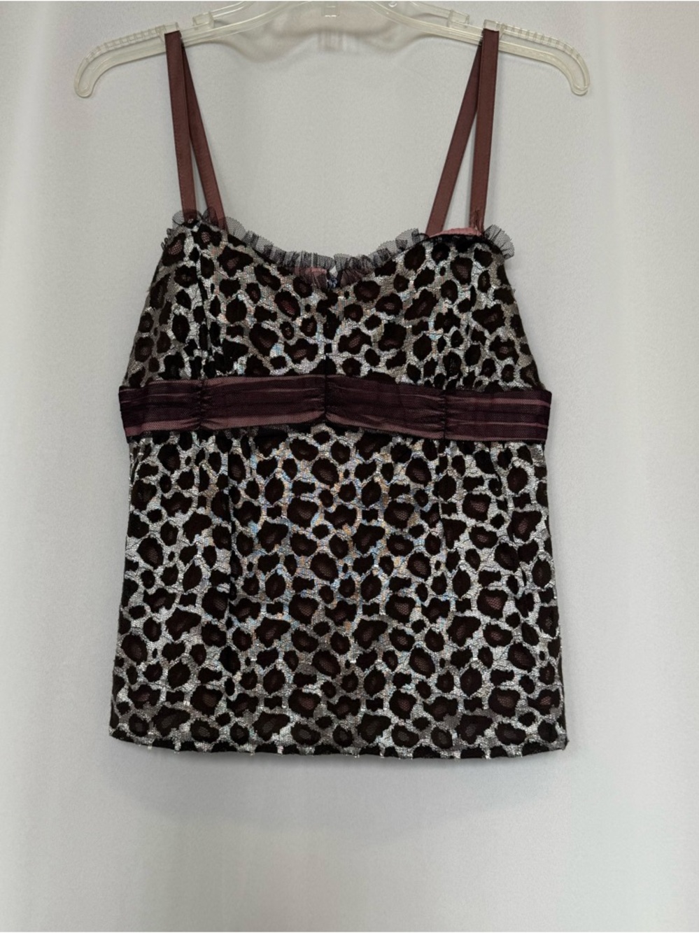 Nanette Lepore Animal Print Cami Top in Brown Leopard or Cheetah